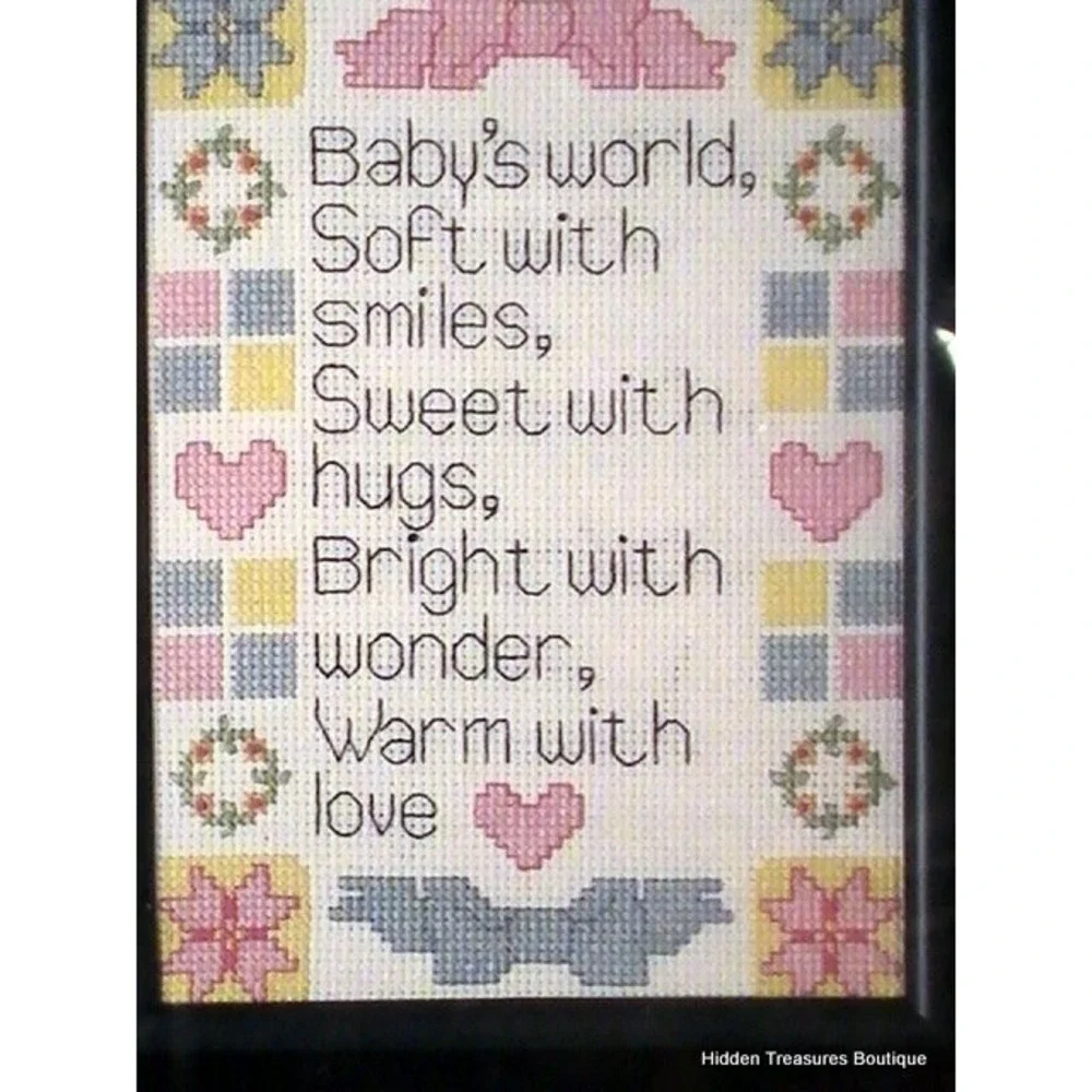 Baby‎ Sayings Counted Cross Stitch Kit by Golden Bee Stitchery Inc #6422